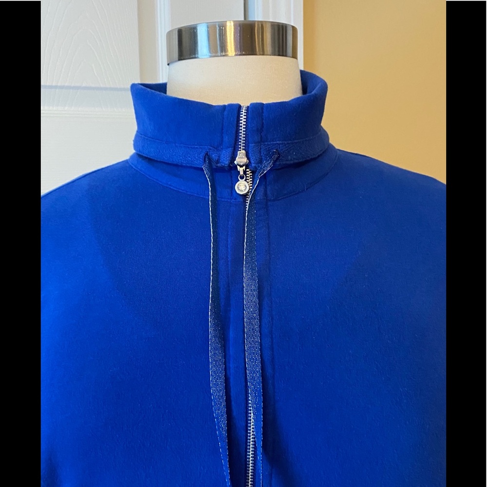 CJ Banks Zippered front jacket. Cobalt Blue